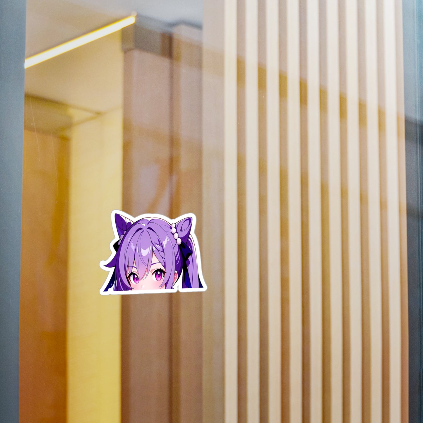 Keqing004 - Genshin Impact Peeker - Kiss-Cut Vinyl Decals