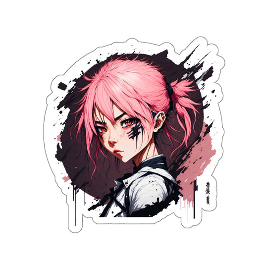 Circle Samurai Stickers002 - Kiss-Cut Stickers