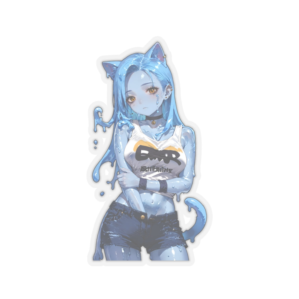 Window Decals028 - Slime Girl013 - Kiss-Cut Stickers