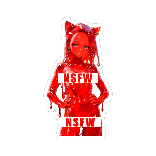 Window Decals1376 - Slime Girl - NSFW - Kiss-Cut Stickers