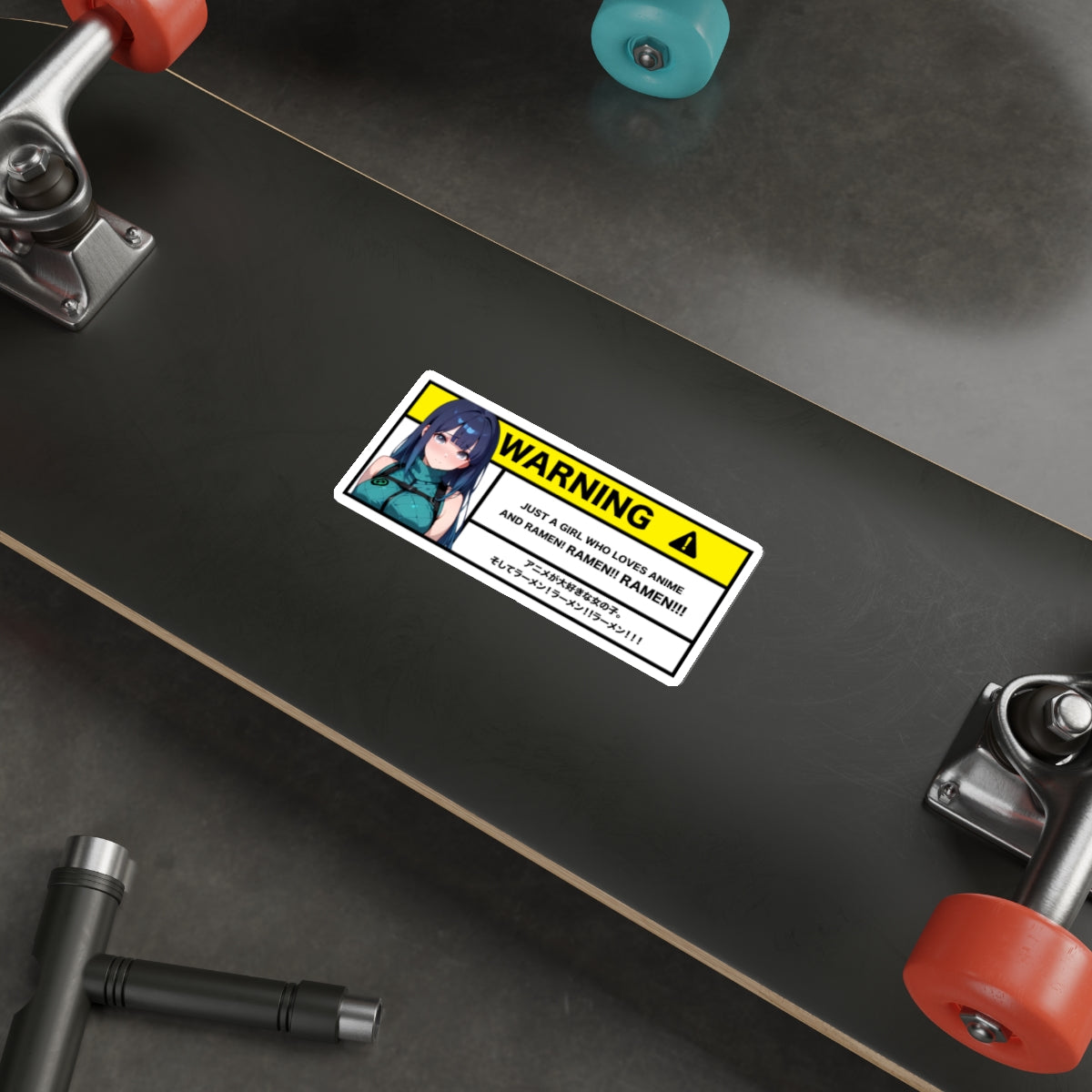Just a Girl Who Loves Ramen | Anime Warning Stickers | Otaku Car and Laptop Decals