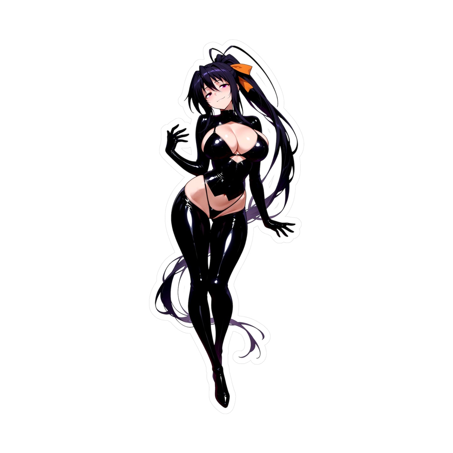 Akeno001b - Anime Waifu DieCut Stickers