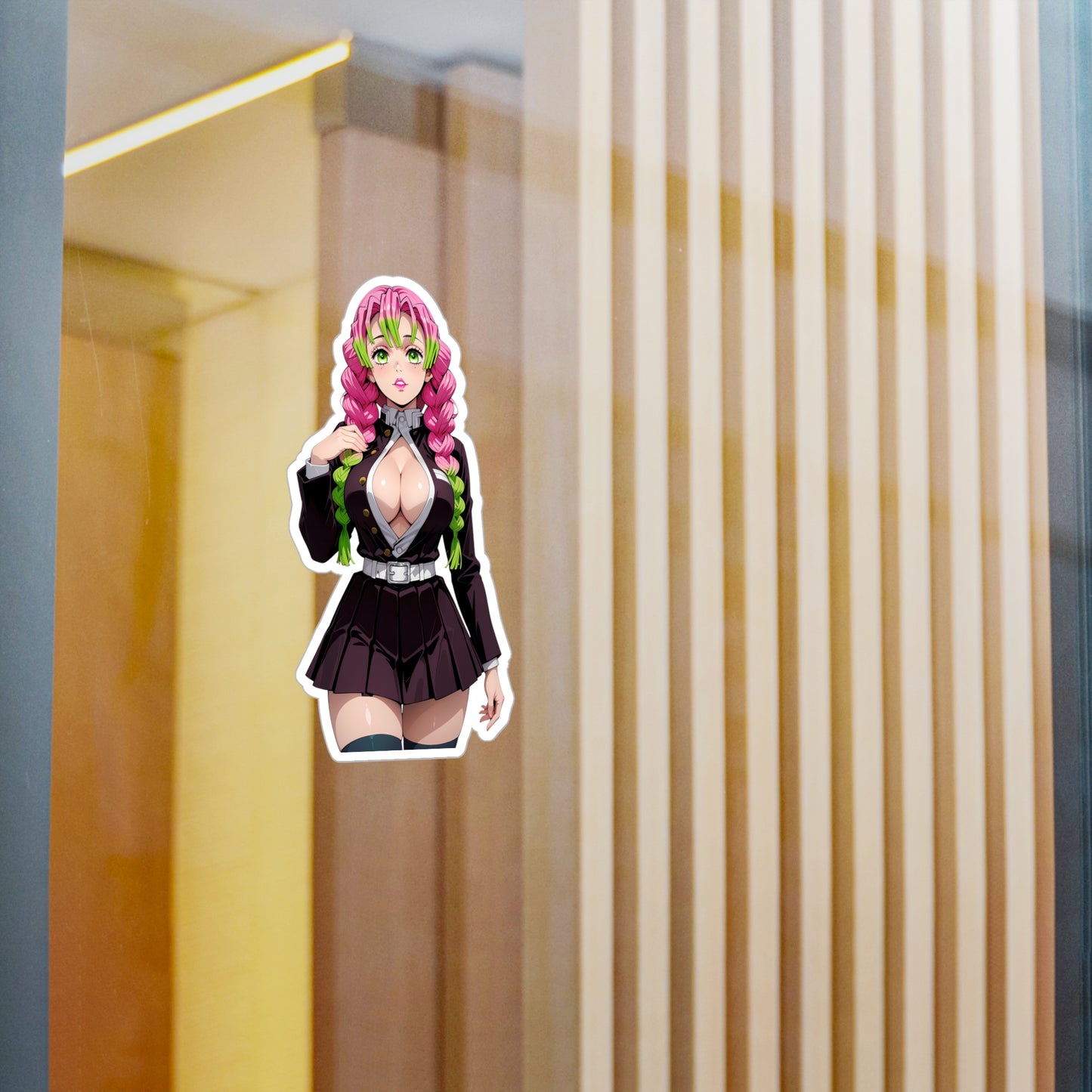 Mitsuri Kanroji002 - Demon Slayer Waifu - Kiss-Cut Vinyl Decals