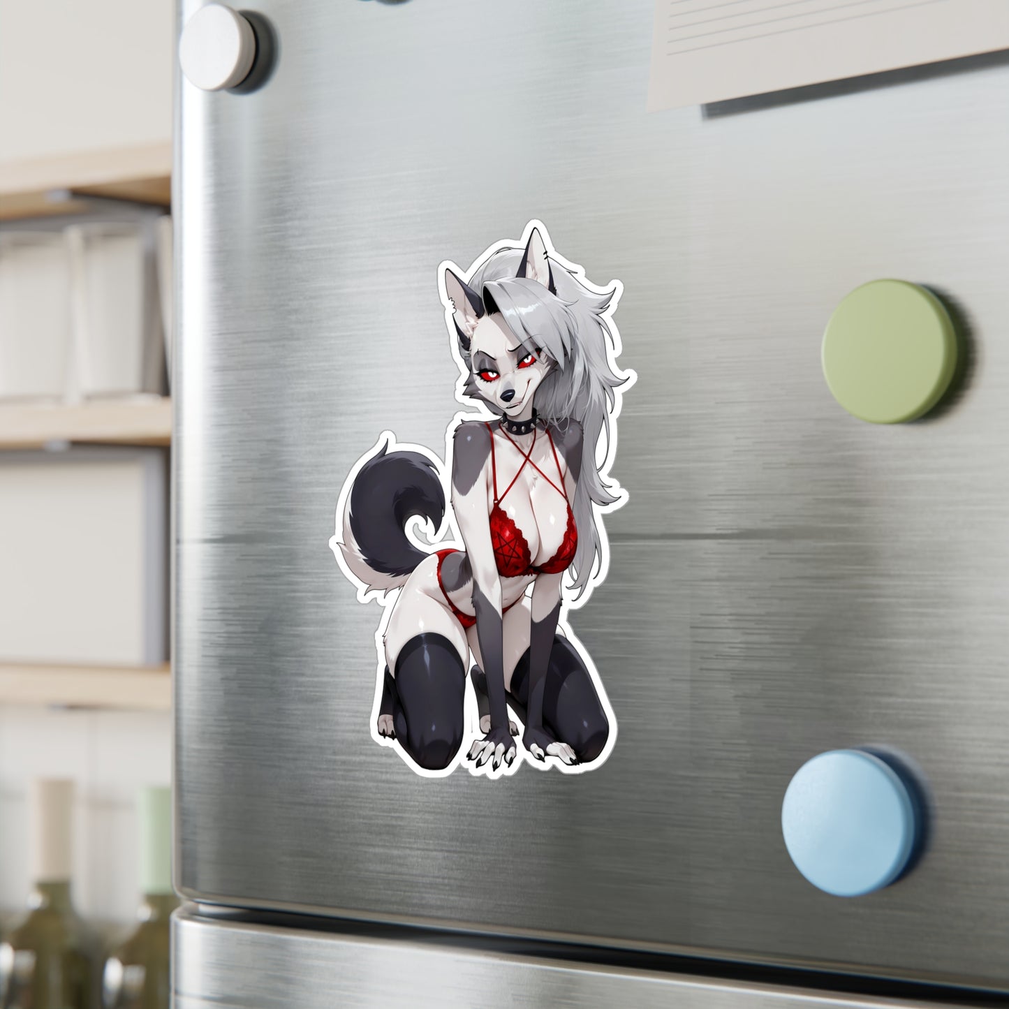 Loona HellHound Lingerie Waifu - XL Sticker