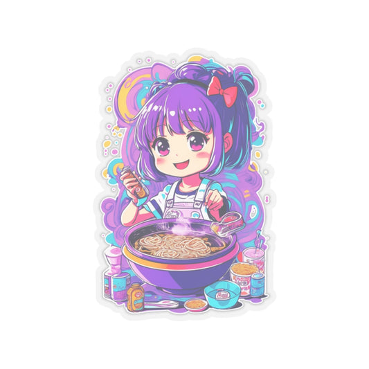 Noodle Girl 001 Kiss-Cut Stickers