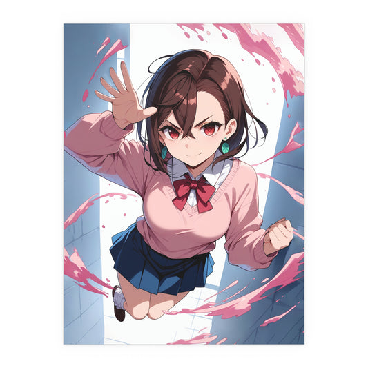 Momo Ayase - DanDaDan - Indoor and Outdoor Silk Posters