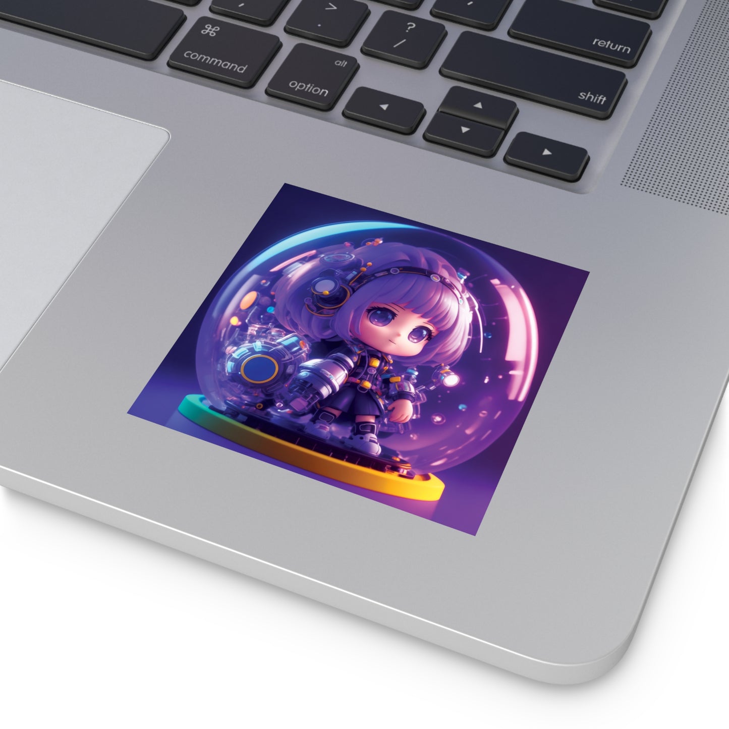 Kawaii Bubble002 - Square Vinyl Stickers