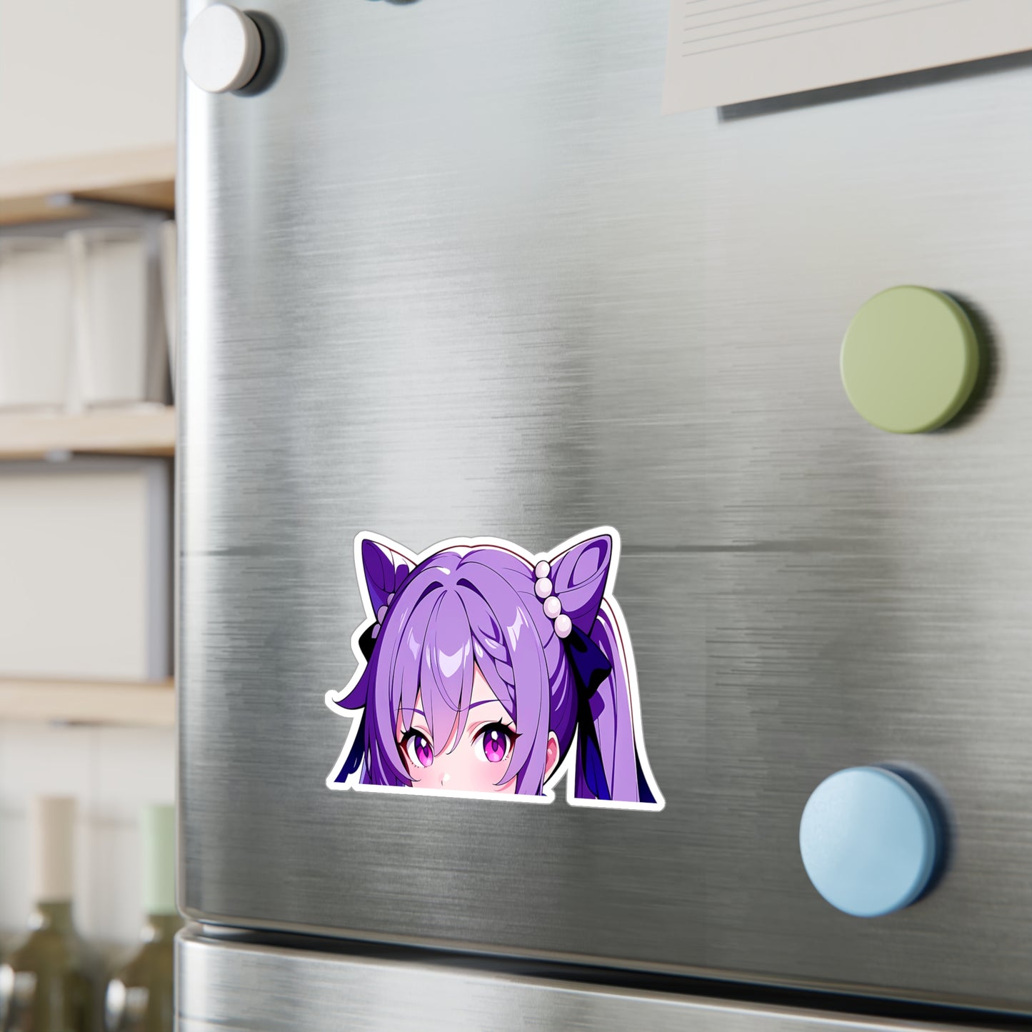 Keqing004 - Genshin Impact Peeker - Kiss-Cut Vinyl Decals