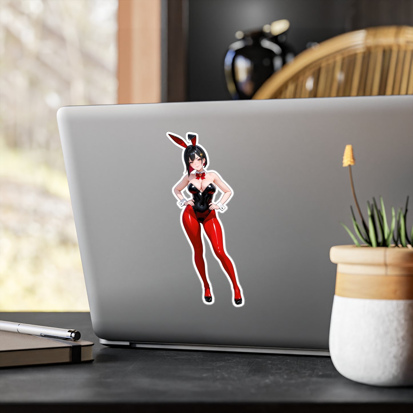 Bunny Girl-005  Vinyl Sticker - Kiss-Cut Vinyl Decals - AdehnoryGifts