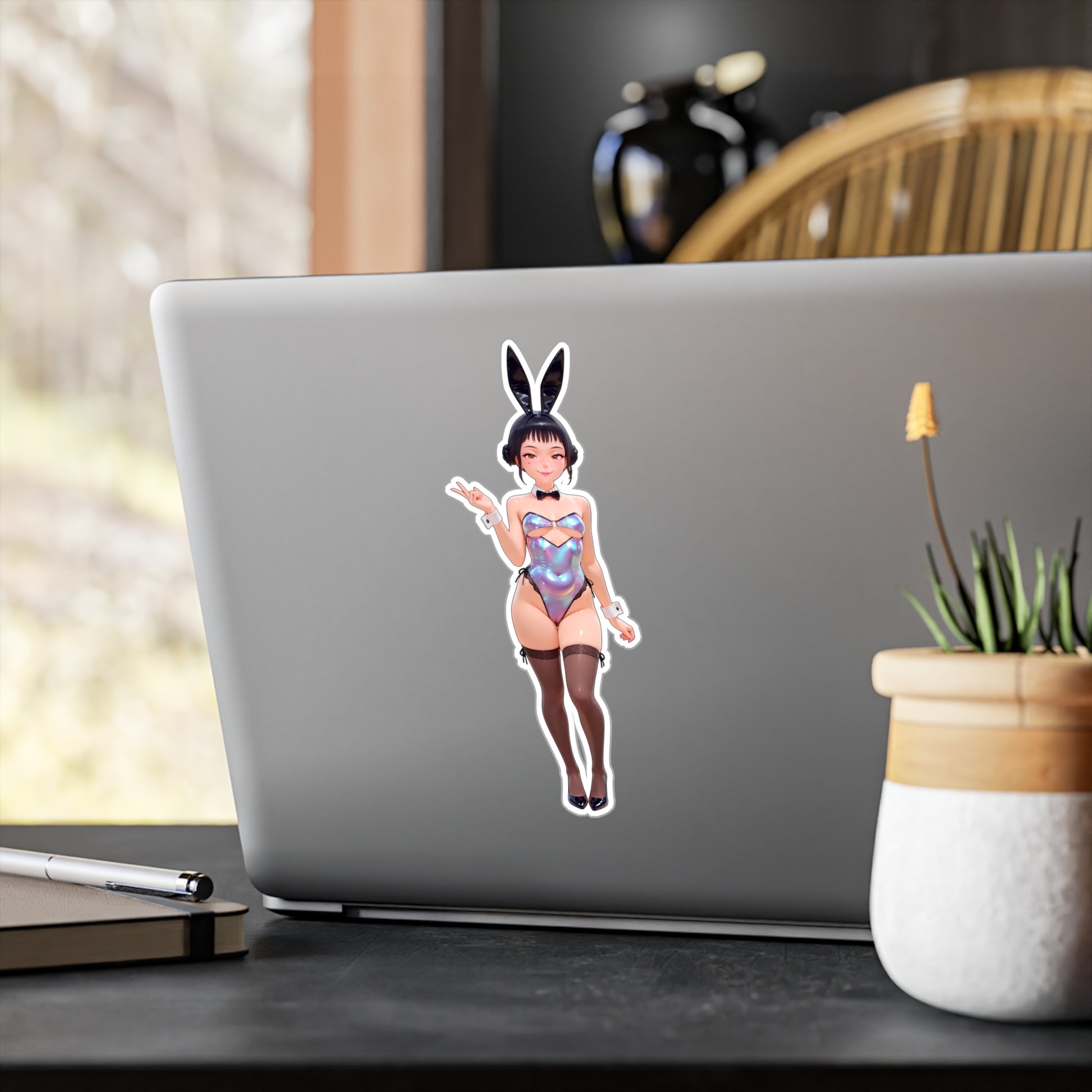 Bunny Girl-Zoey001  Vinyl Sticker - Kiss-Cut Vinyl Decals - AdehnoryGifts