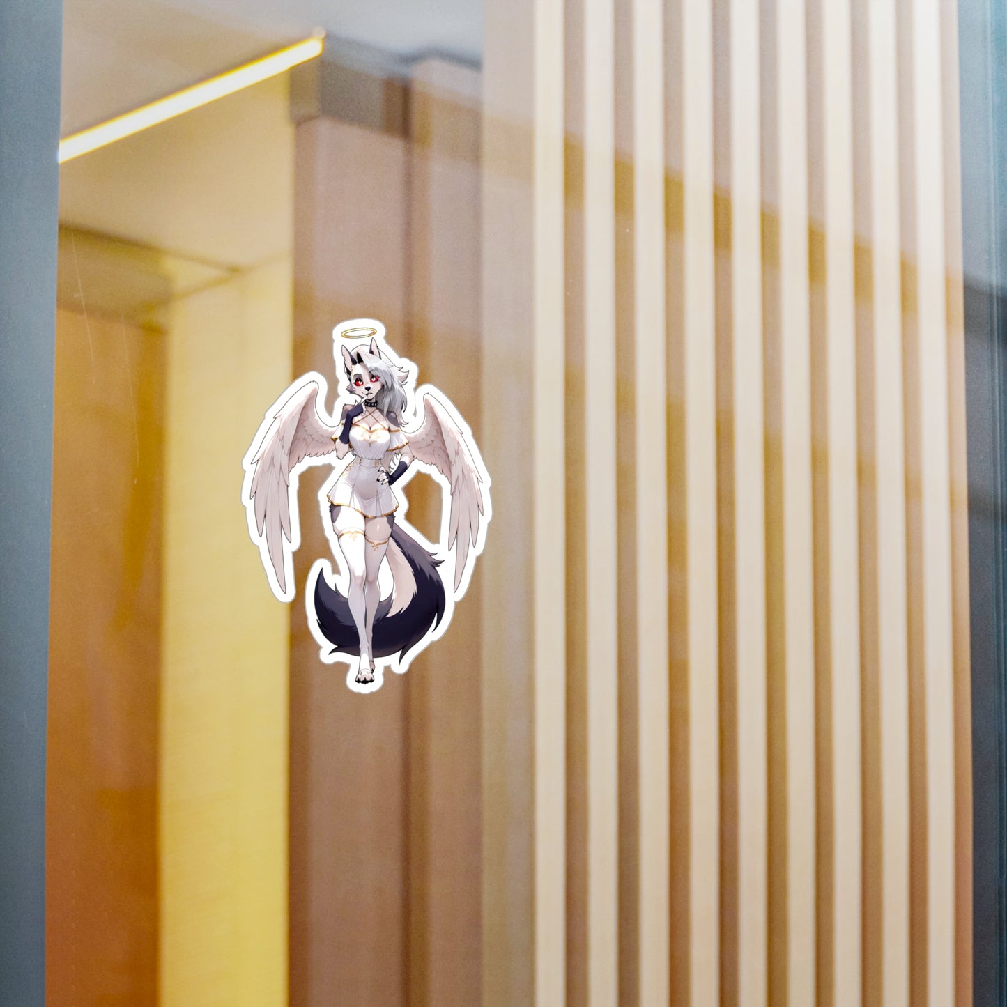 Loona Angel001 - Anime Waifu DieCut Stickers