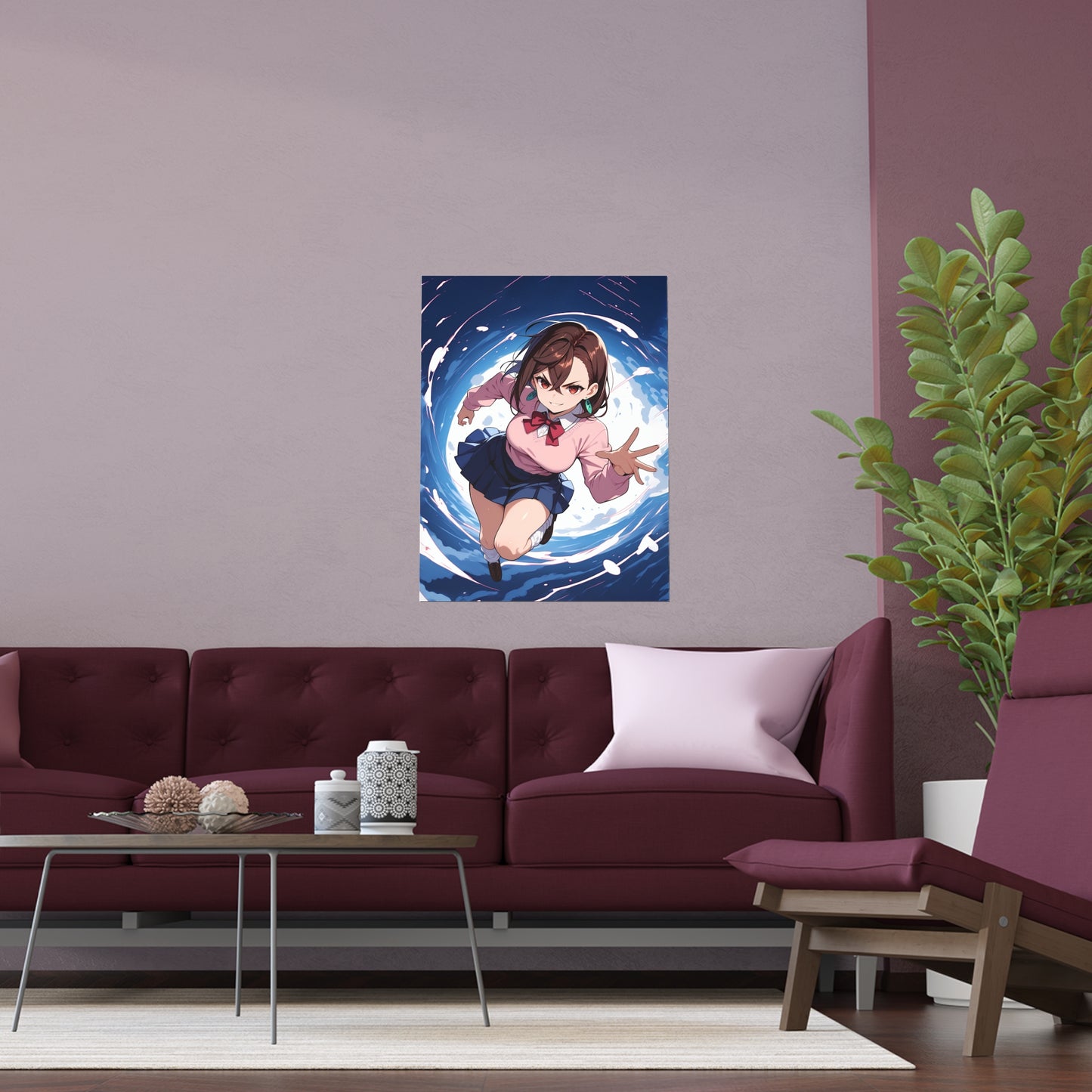 Momo Ayase - DanDaDan - Indoor and Outdoor Silk Posters