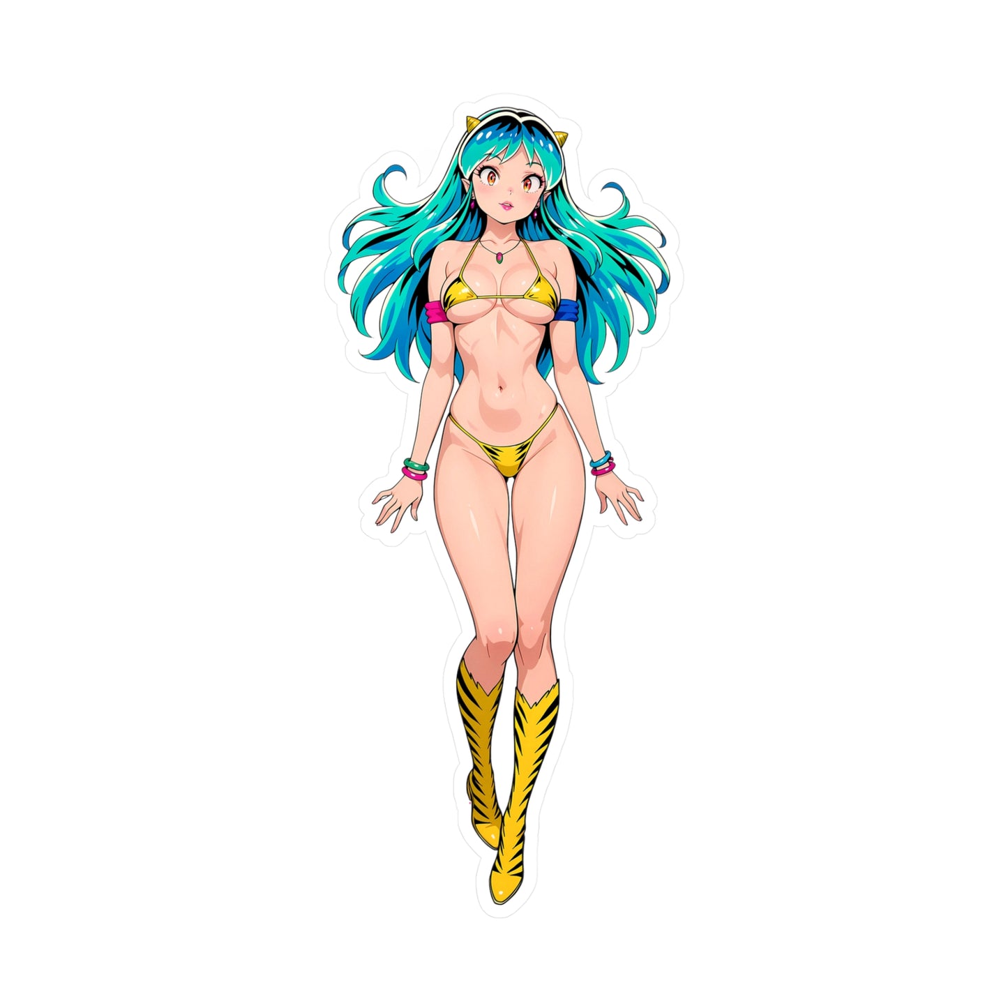 Lum001 - Urusei Yatsura - Anime Waifu DieCut Stickers