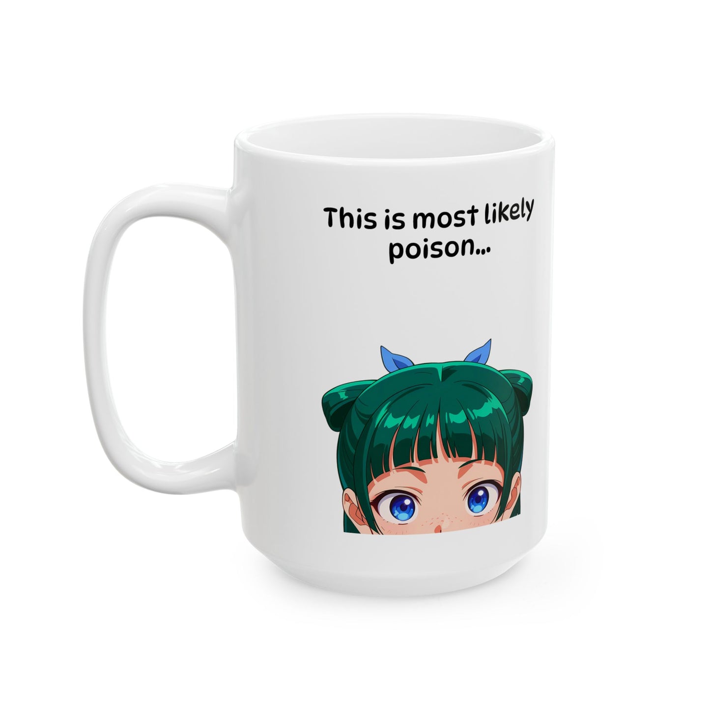 MaoMao Apothecary Diaries White Ceramic Mug - Glossy Anime Coffee Cup