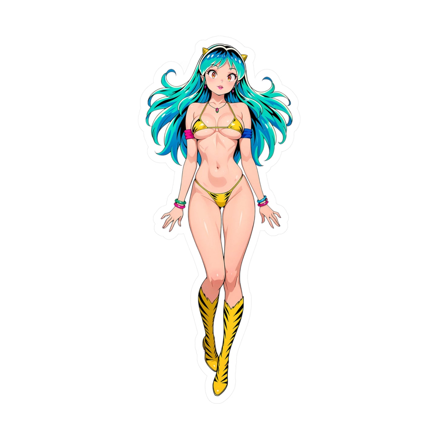 Lum001 - Urusei Yatsura - Anime Waifu DieCut Stickers