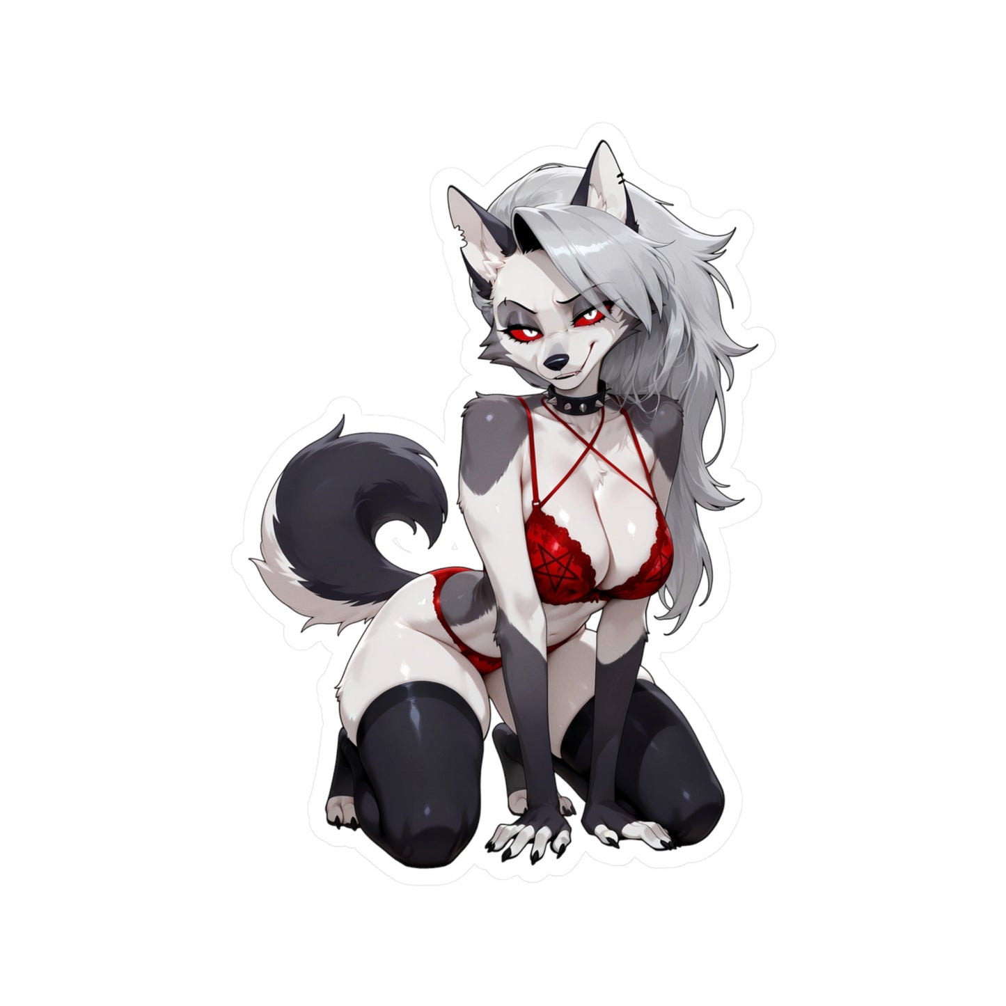 Loona Lingerie001 - Hellhound Die Cut Sticker