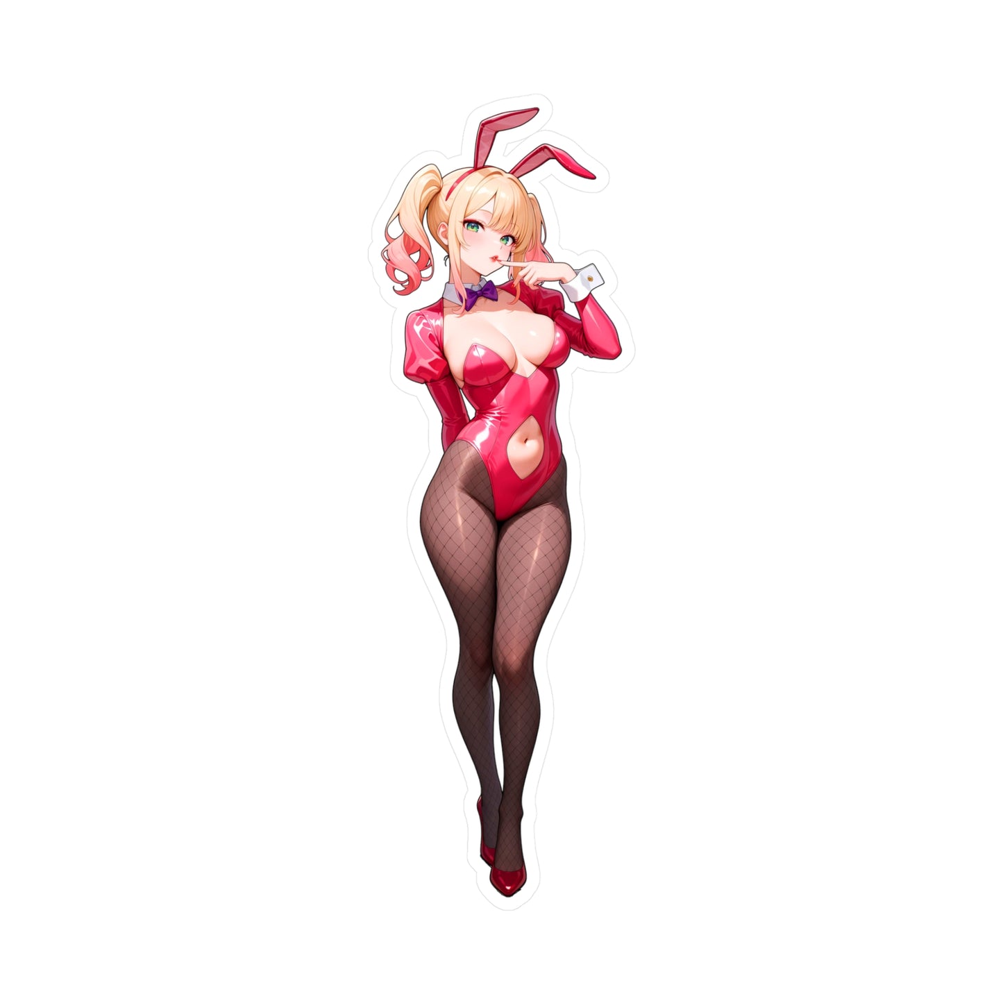 Bunny Girl-002  Vinyl Sticker - Kiss-Cut Vinyl Decals - AdehnoryGifts