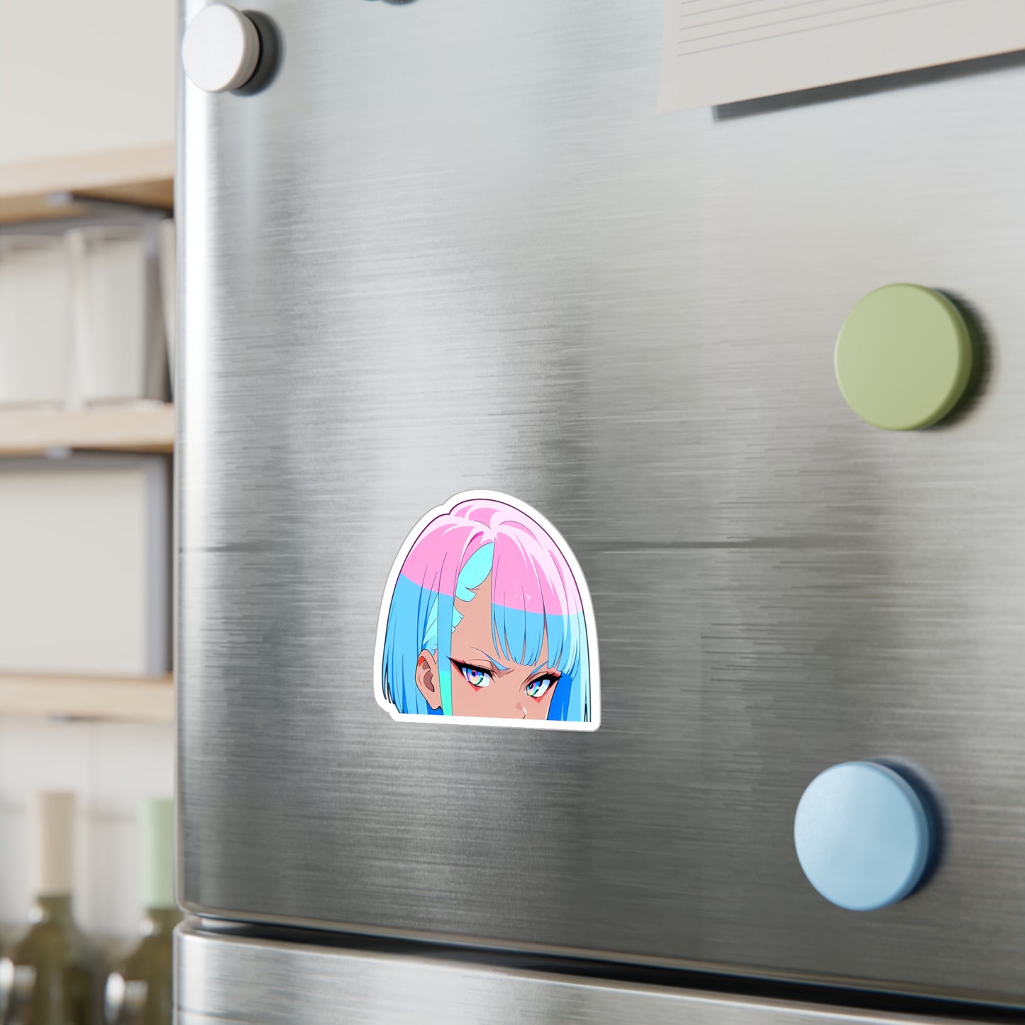 Lucy001 - CyberPunk EdgeRunners Peeker - Kiss-Cut Vinyl Decals