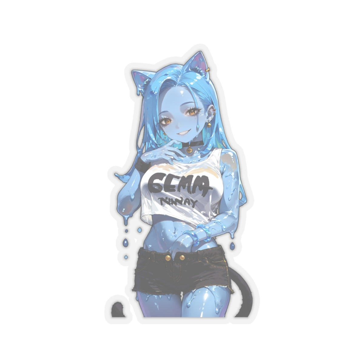 Window Decals030 - Slime Girl015 - Kiss-Cut Stickers