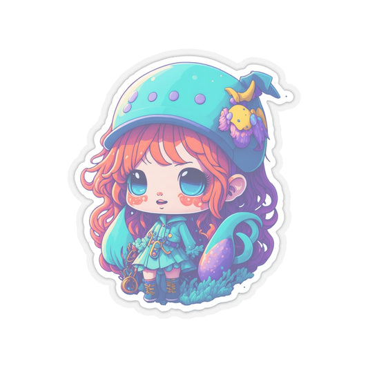 Squid Girl 004 Kiss-Cut Stickers