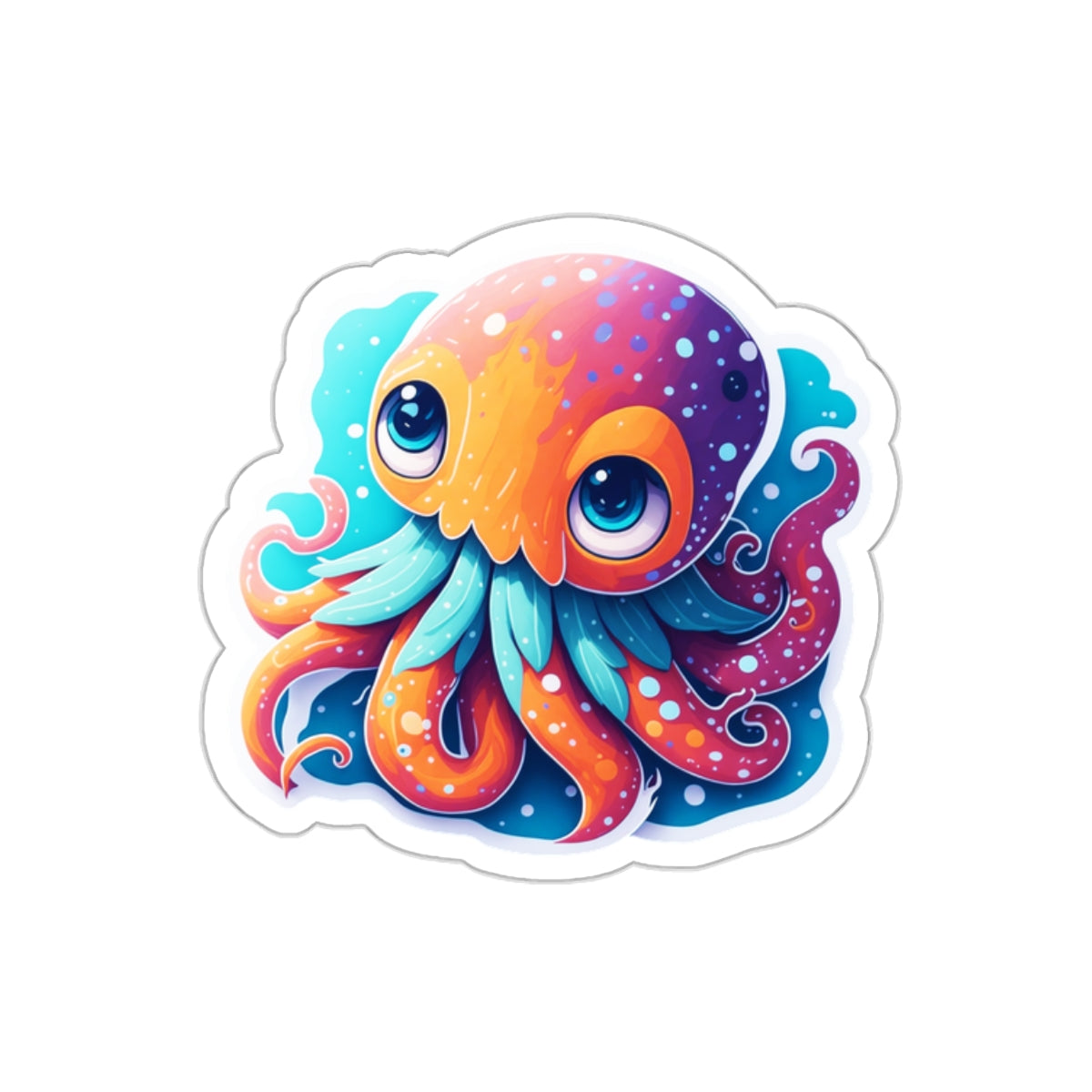 Octopus 002 Kiss-Cut Stickers