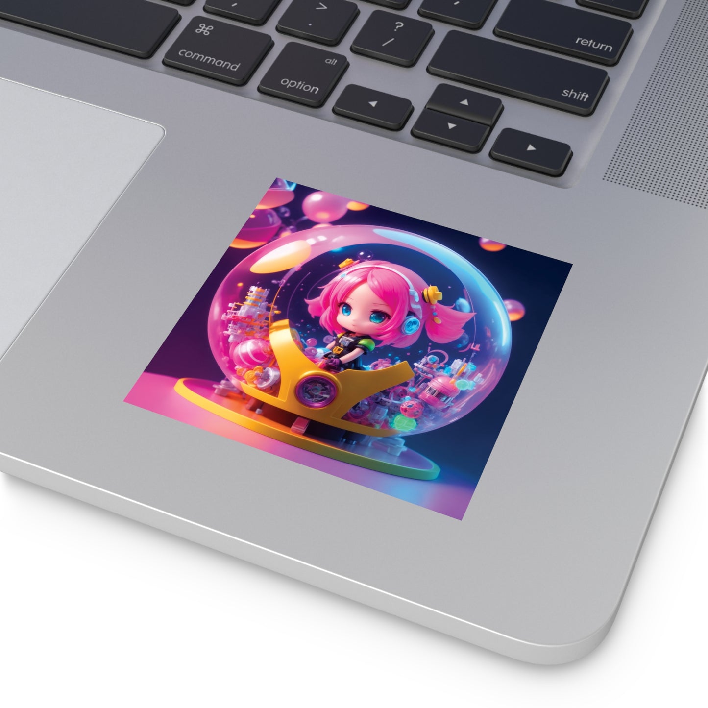 Kawaii Bubble006 - Square Vinyl Stickers
