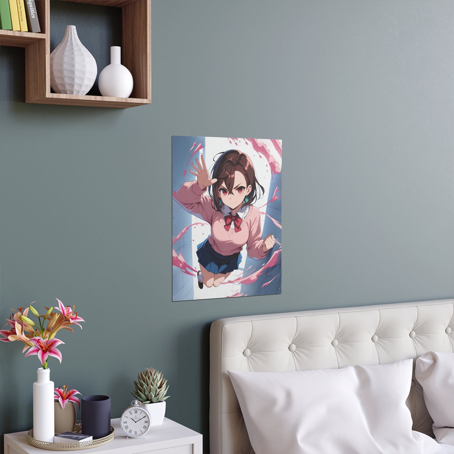 Momo Ayase - DanDaDan - Indoor and Outdoor Silk Posters