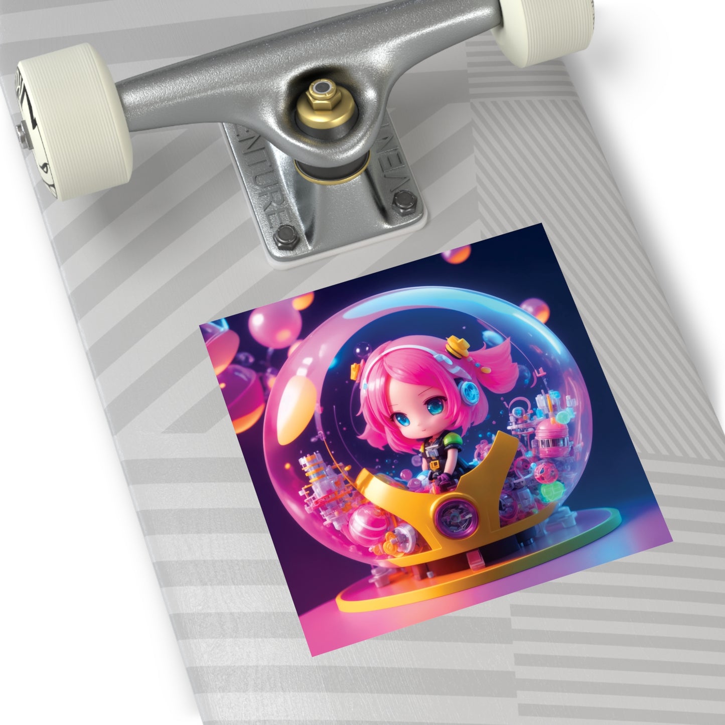 Kawaii Bubble006 - Square Vinyl Stickers