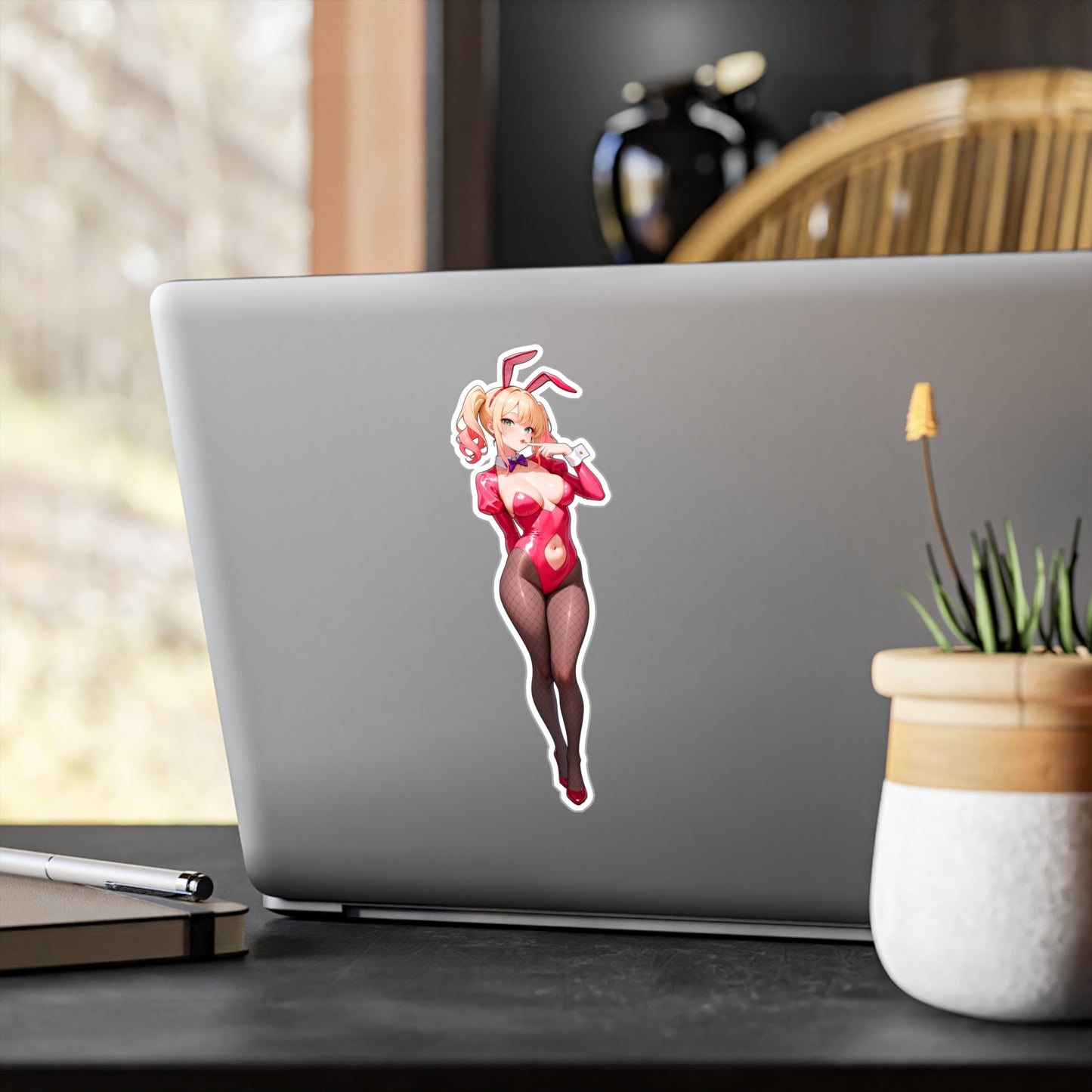 Bunny Girl-002  Vinyl Sticker - Kiss-Cut Vinyl Decals - AdehnoryGifts