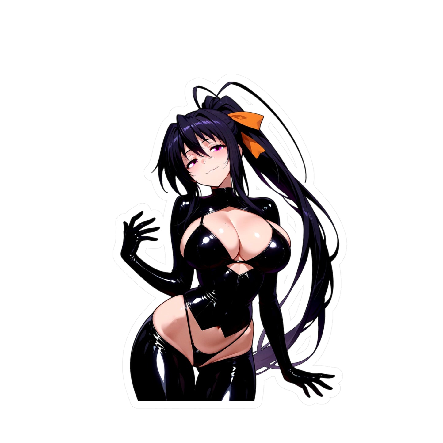 Akeno001a - Anime Waifu DieCut Stickers