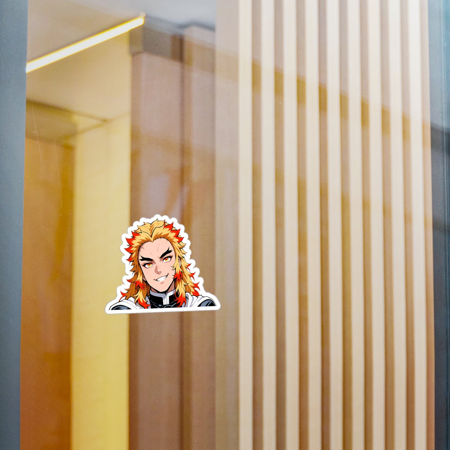 Kyojuro002 Peeker - Demon Slayer Husbando - Kiss-Cut Vinyl Decals