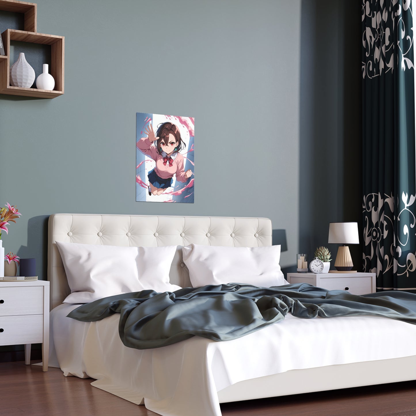 Momo Ayase - DanDaDan - Indoor and Outdoor Silk Posters