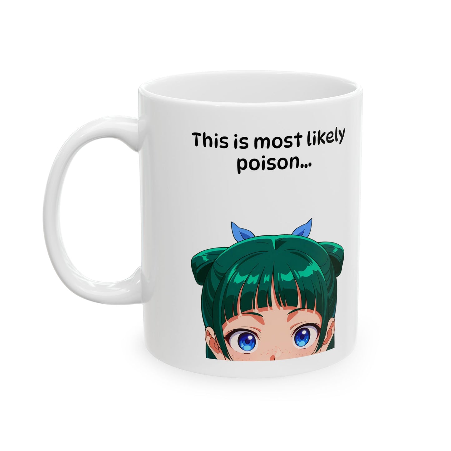 MaoMao Apothecary Diaries White Ceramic Mug - Glossy Anime Coffee Cup