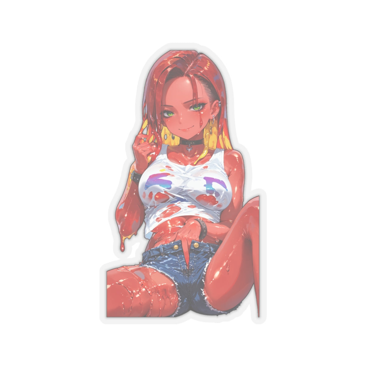 Window Decals043 - Slime Girl028 - Kiss-Cut Stickers
