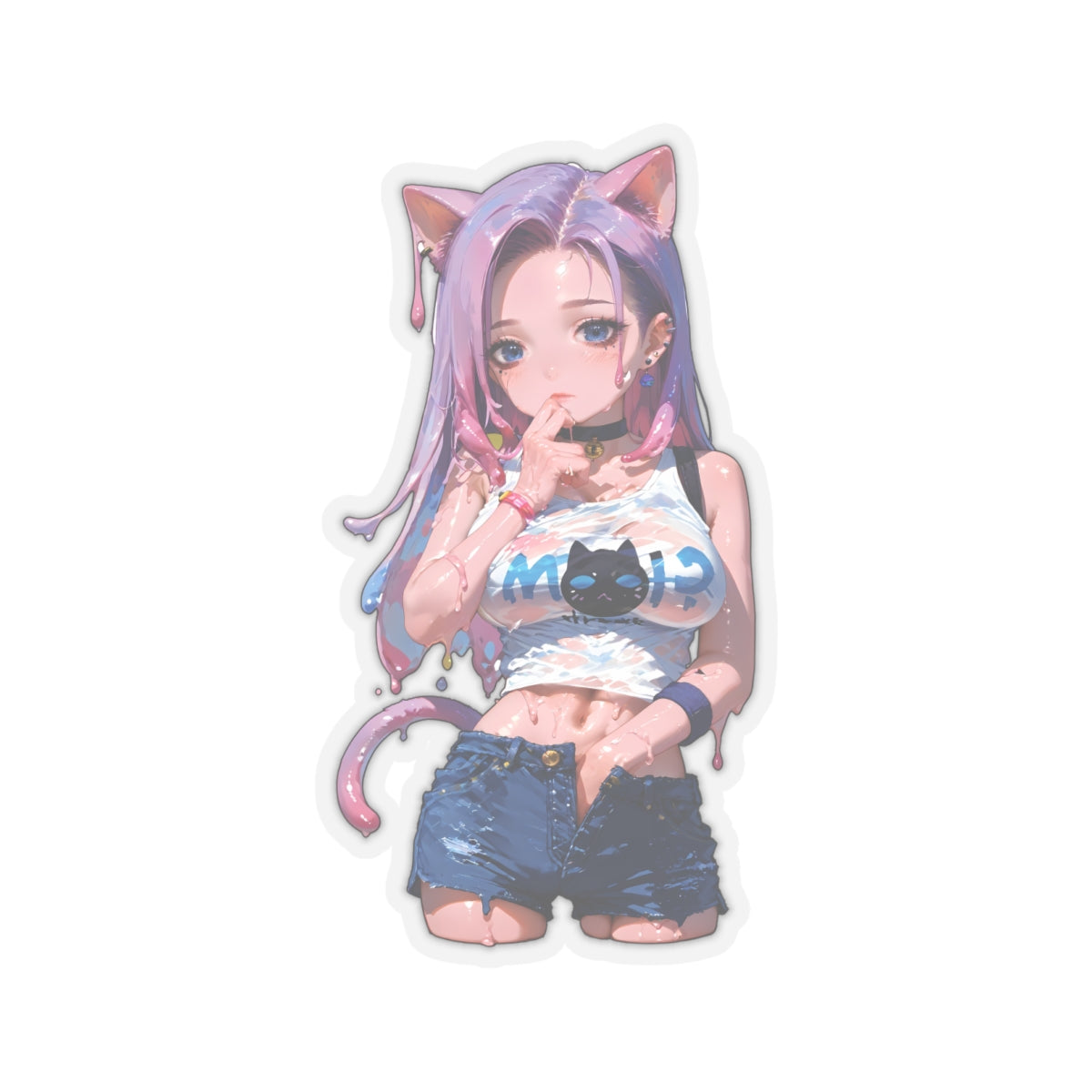Window Decals025 - Slime Girl010 - Kiss-Cut Stickers