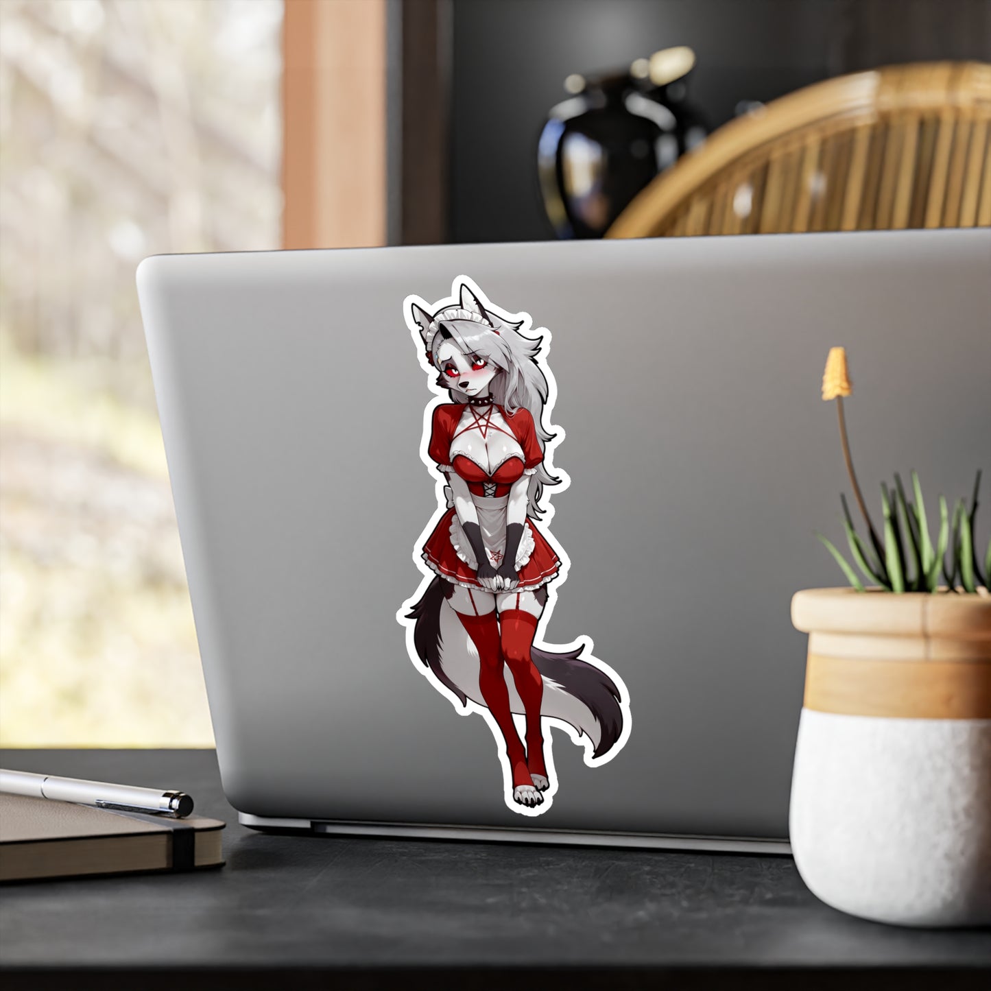Loona HellHound Maid Waifu002 - XL Sticker