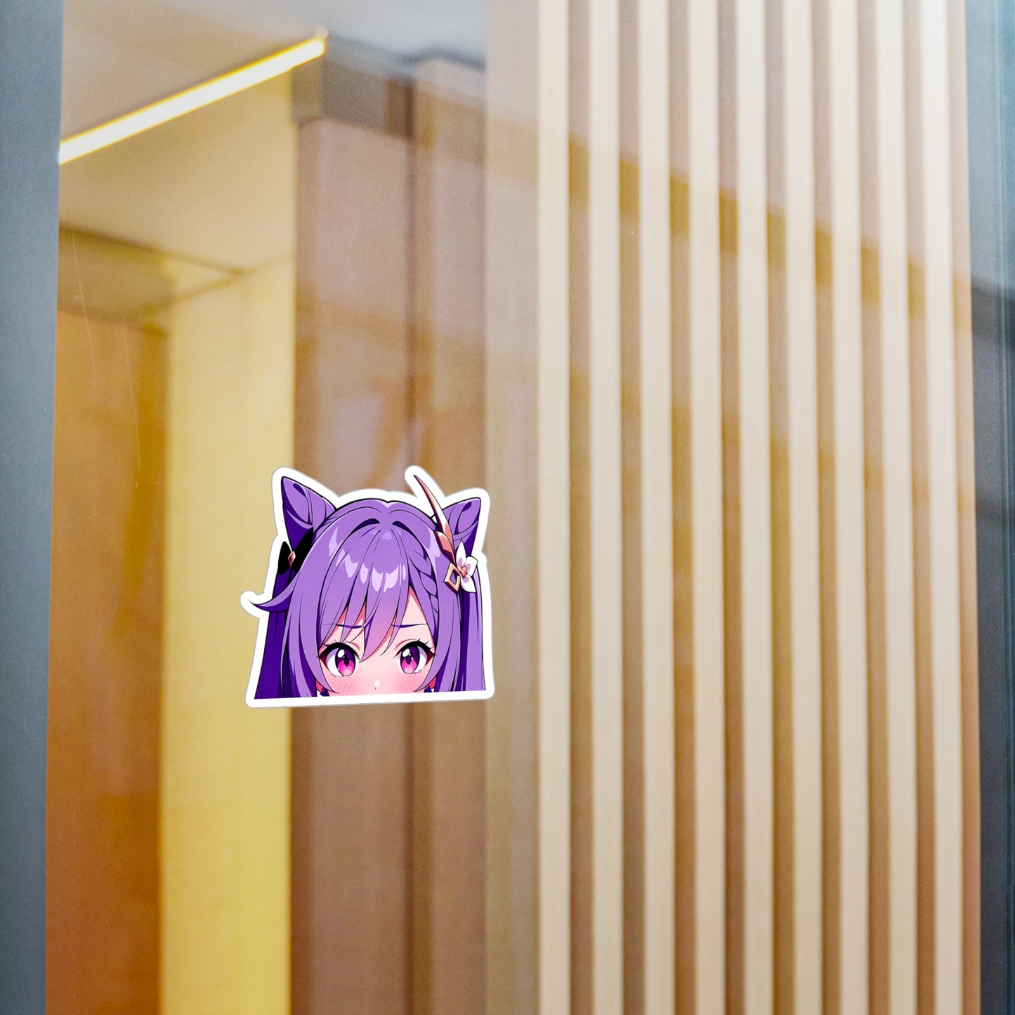 Keqing002 - Genshin Impact Peeker - Kiss-Cut Vinyl Decals