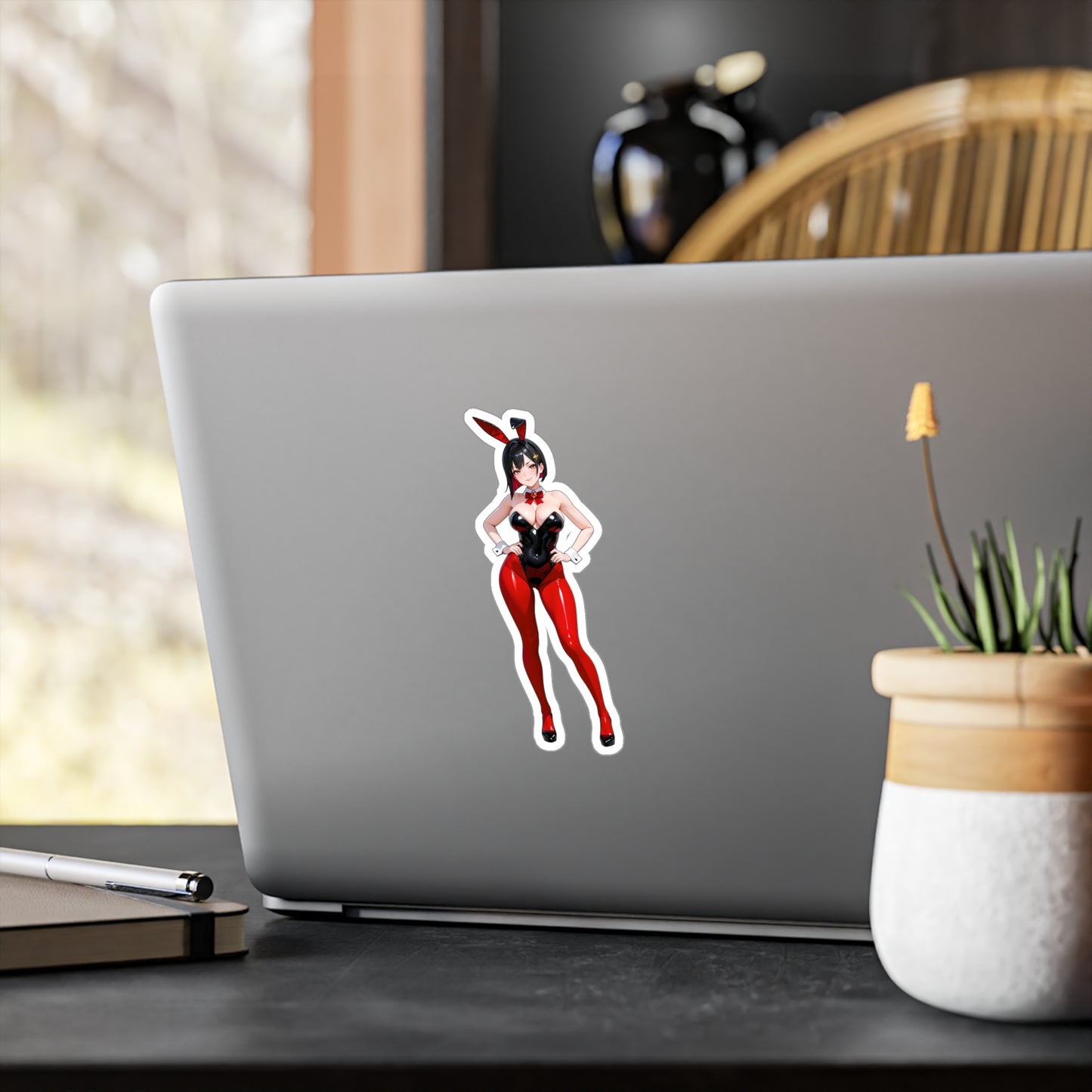 Bunny Girl-005  Vinyl Sticker - Kiss-Cut Vinyl Decals - AdehnoryGifts