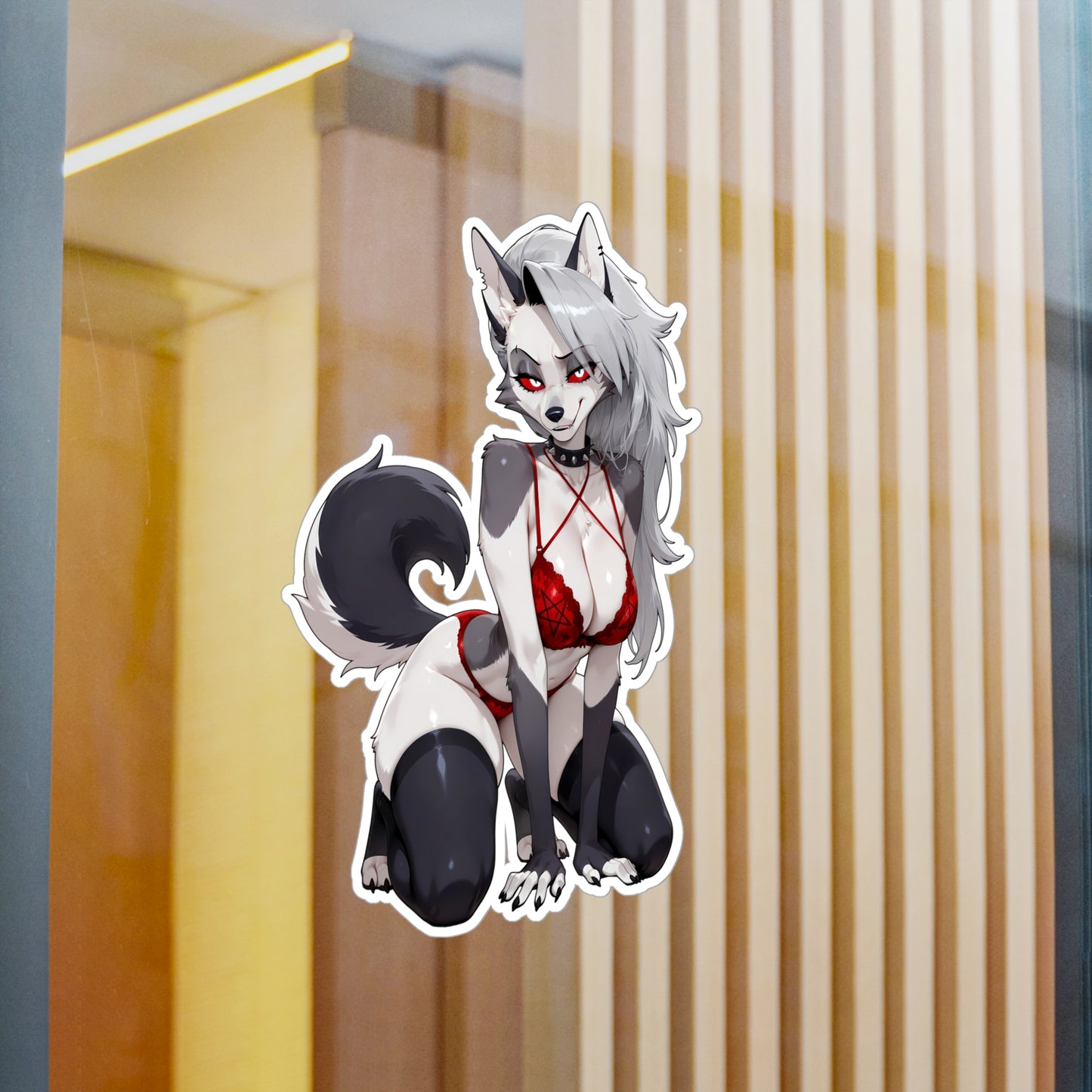 Loona HellHound Lingerie Waifu - XL Sticker