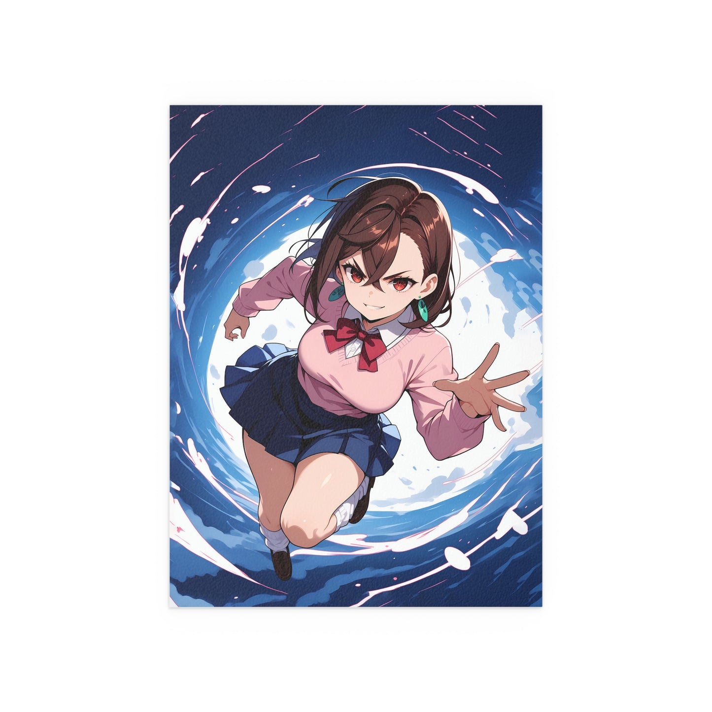Momo Ayase - DanDaDan - Indoor and Outdoor Silk Posters
