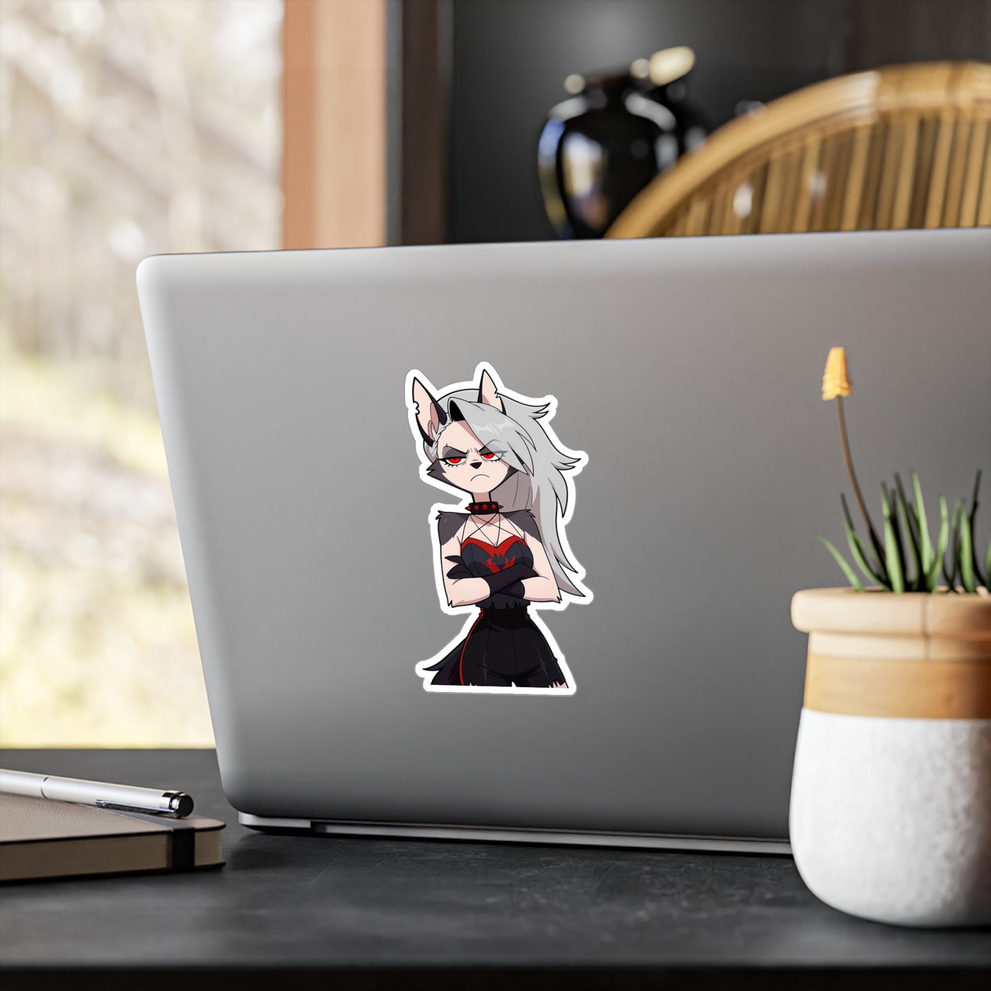 Chibi HellHound001 - Anime Waifu DieCut Stickers