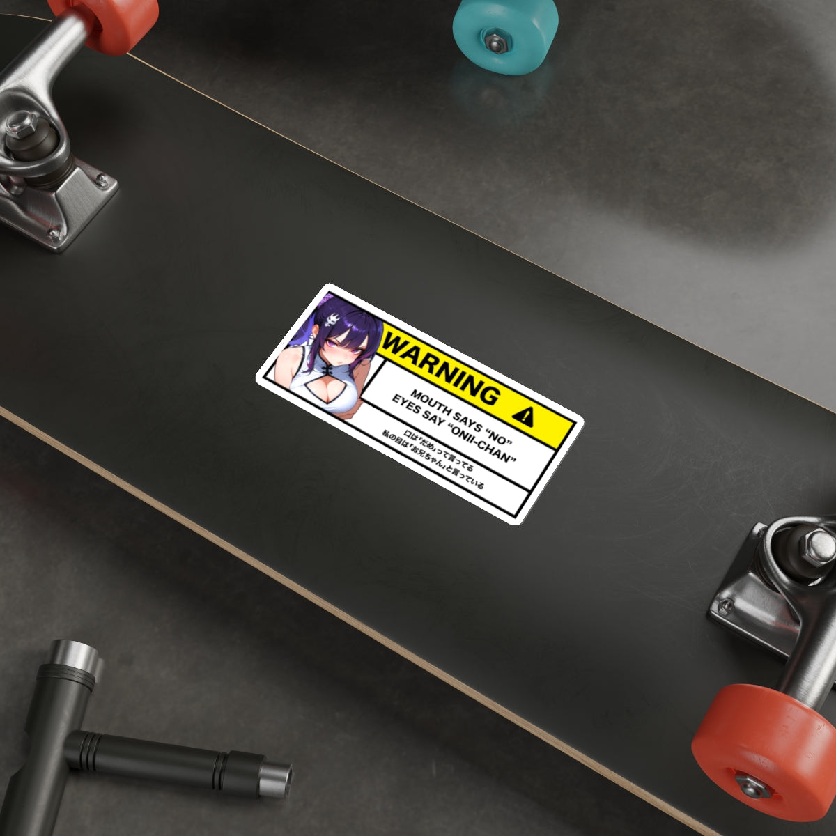 Mouth Says No | Anime Warning Stickers | Otaku Car and Laptop Decals