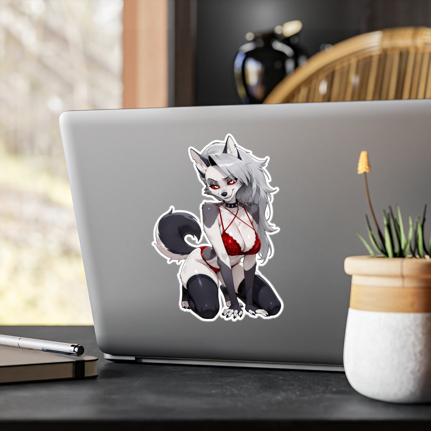 Loona HellHound Lingerie Waifu - XL Sticker