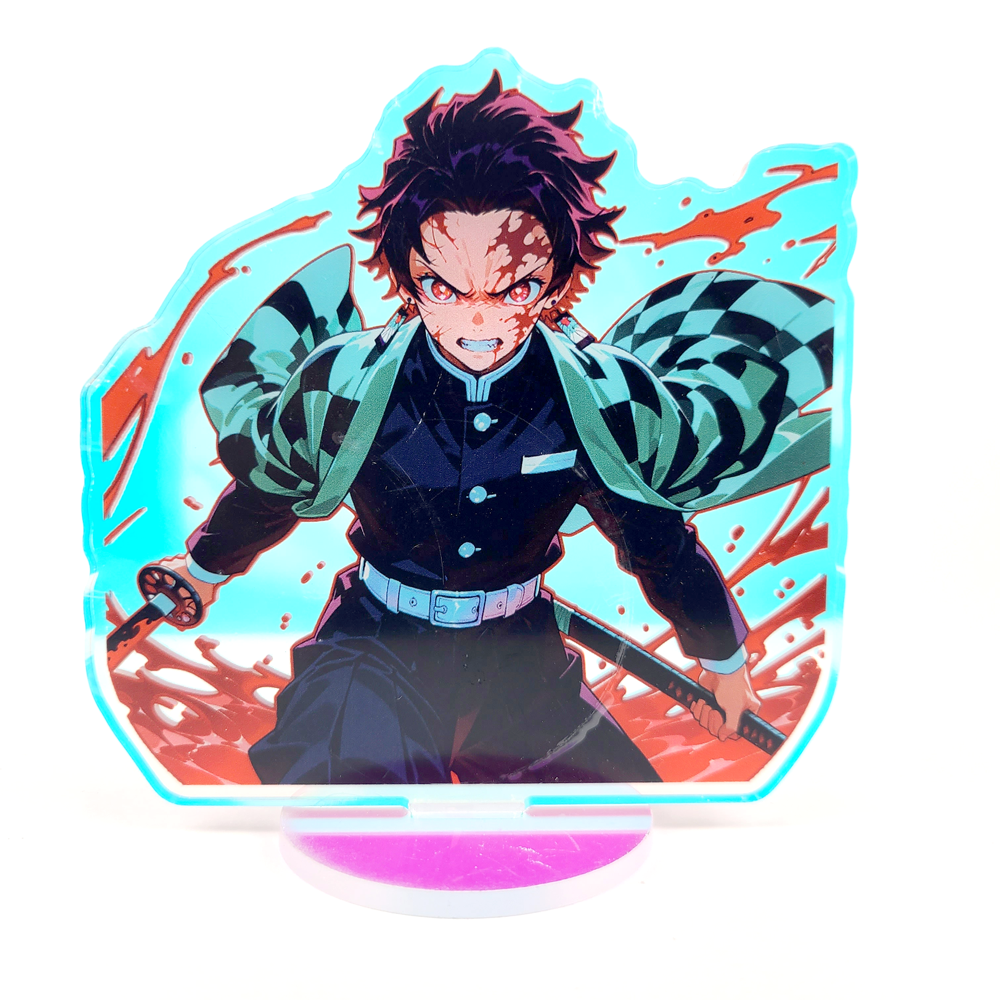 Tanjiro Rainbow Acrylic Standee – 10cm Double-Sided