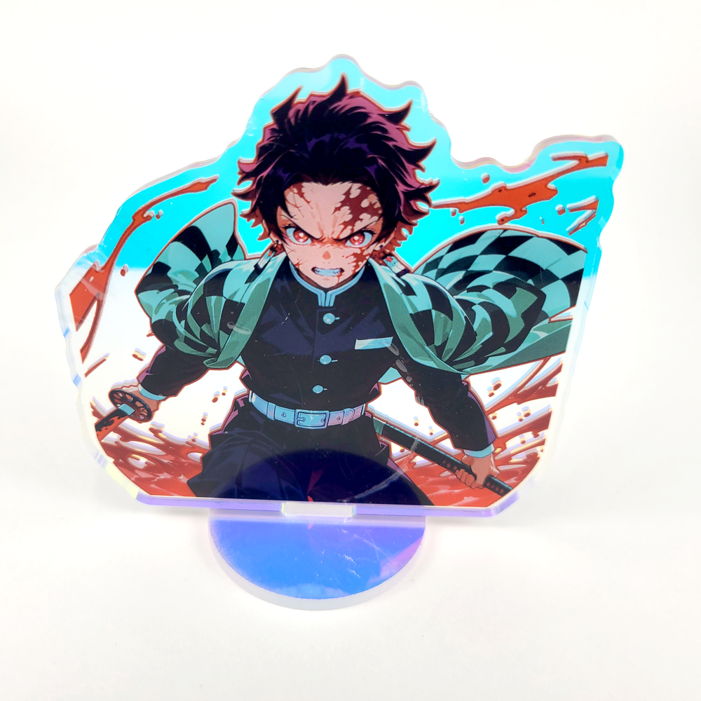 Tanjiro Rainbow Acrylic Standee – 10cm Double-Sided