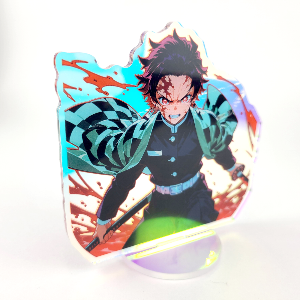 Tanjiro Rainbow Acrylic Standee – 10cm Double-Sided