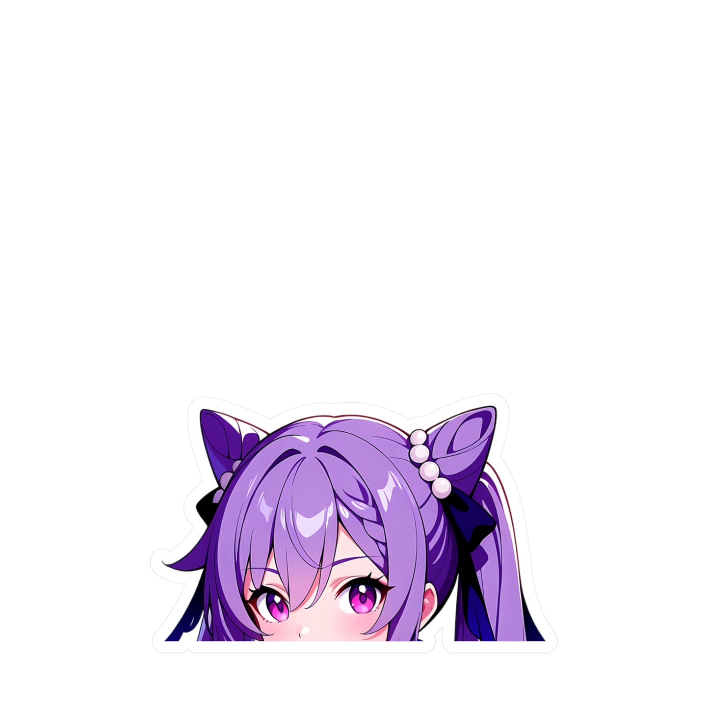 Keqing004 - Genshin Impact Peeker - Kiss-Cut Vinyl Decals