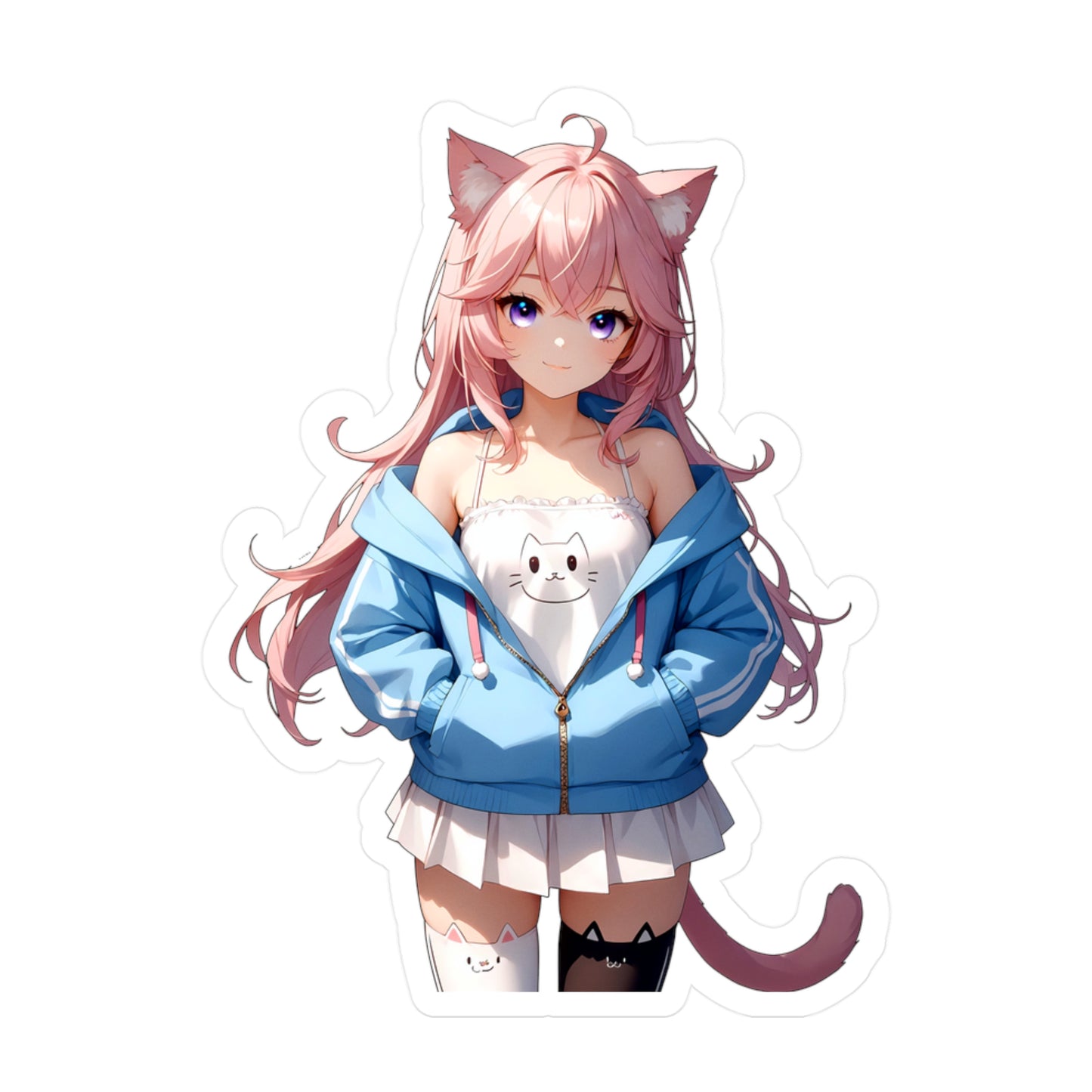 Nyatasha001 - Anime Waifu DieCut Stickers