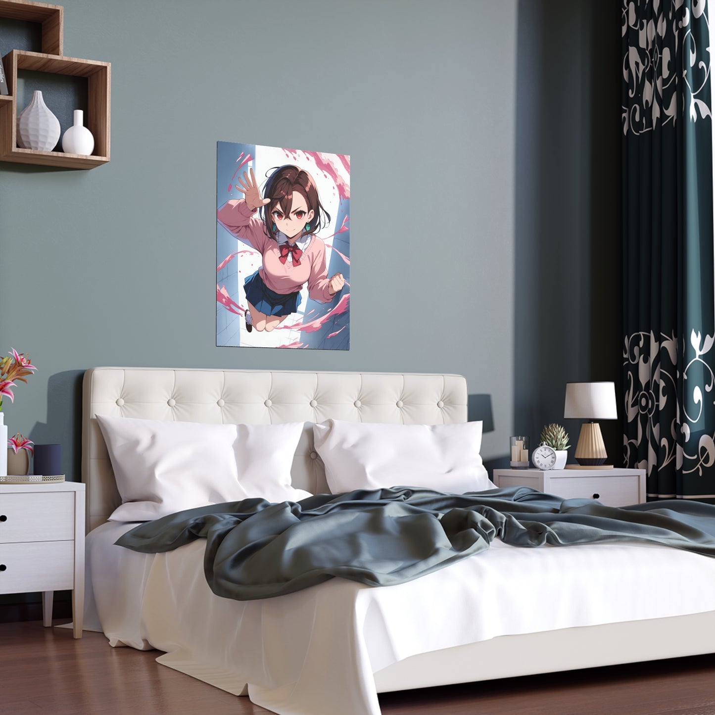 Momo Ayase - DanDaDan - Indoor and Outdoor Silk Posters