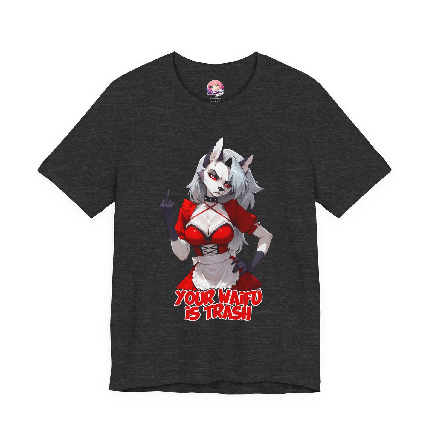 “Your Waifu Is Trash” - Loona Anime - Helluva Boss Inspired Graphic Tee - AdehnoryGifts